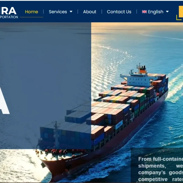 vira transportaion company as a website sample